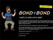 Tablet Screenshot of bondandbond.co.nz